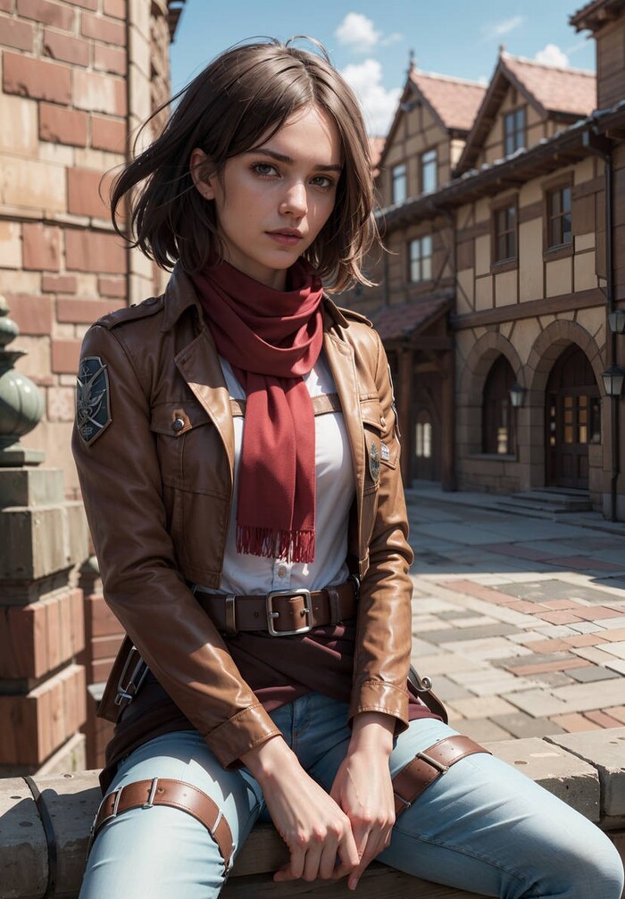 Ảnh Mikasa Ackerman cosplay