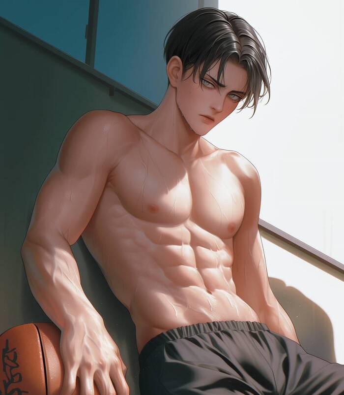 ảnh levi ackerman 6 múi