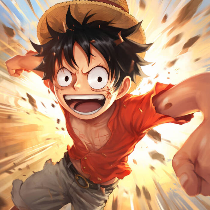 ảnh luffy nét