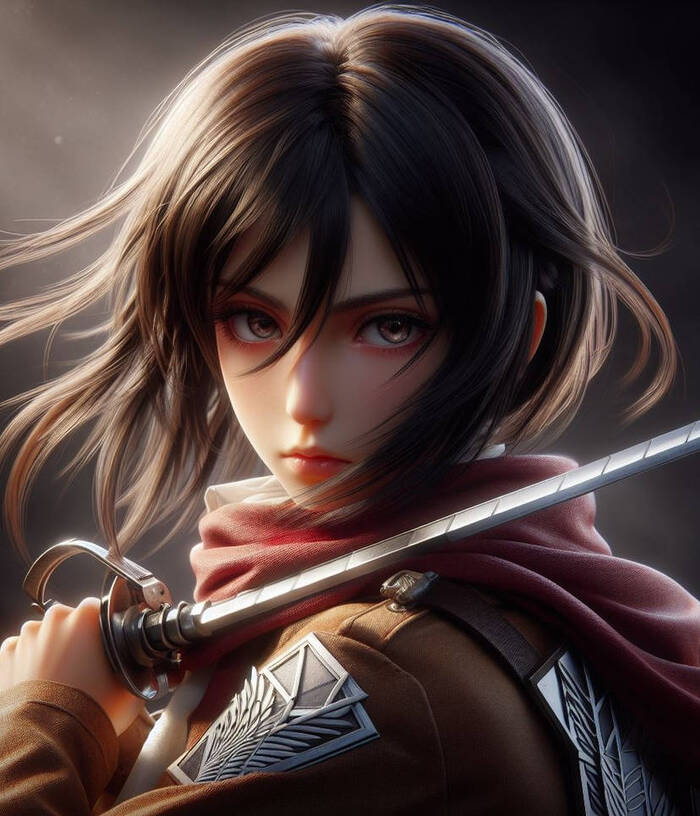 ảnh mikasa ackerman xinh