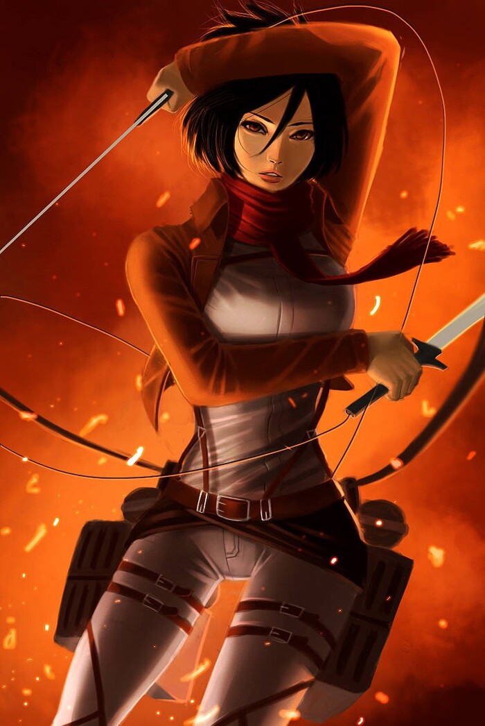 attack on titan mikasa ackerman