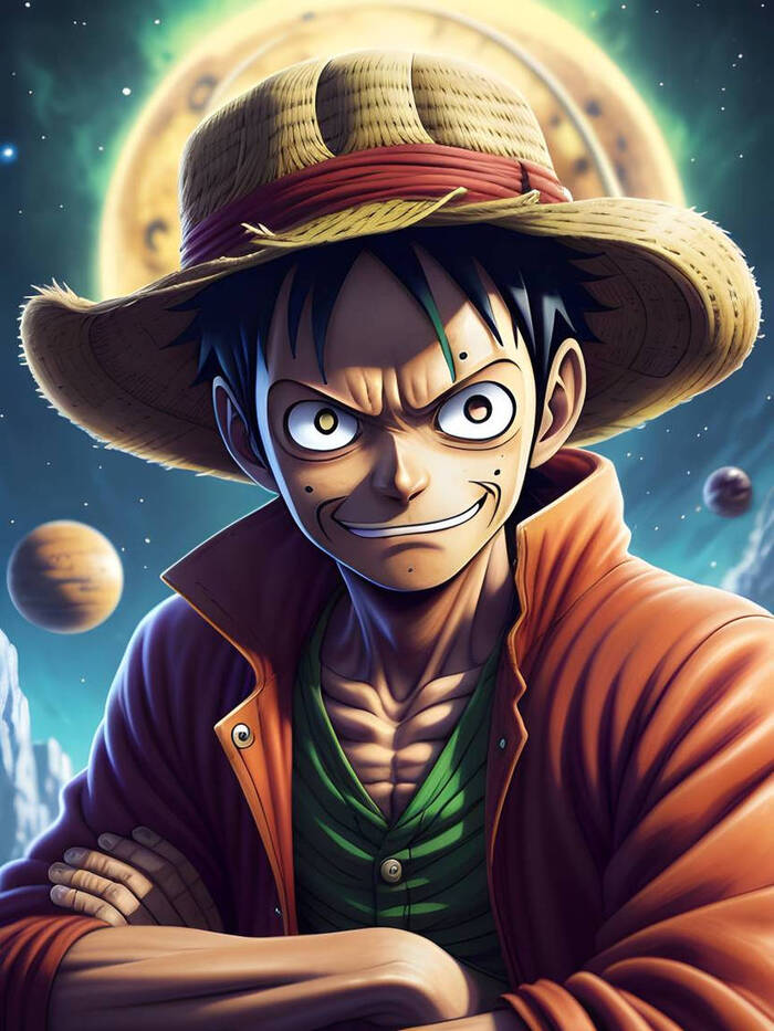 easy to sketch character luffy d.monkey