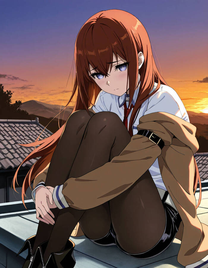 Kurisu Makise buồn