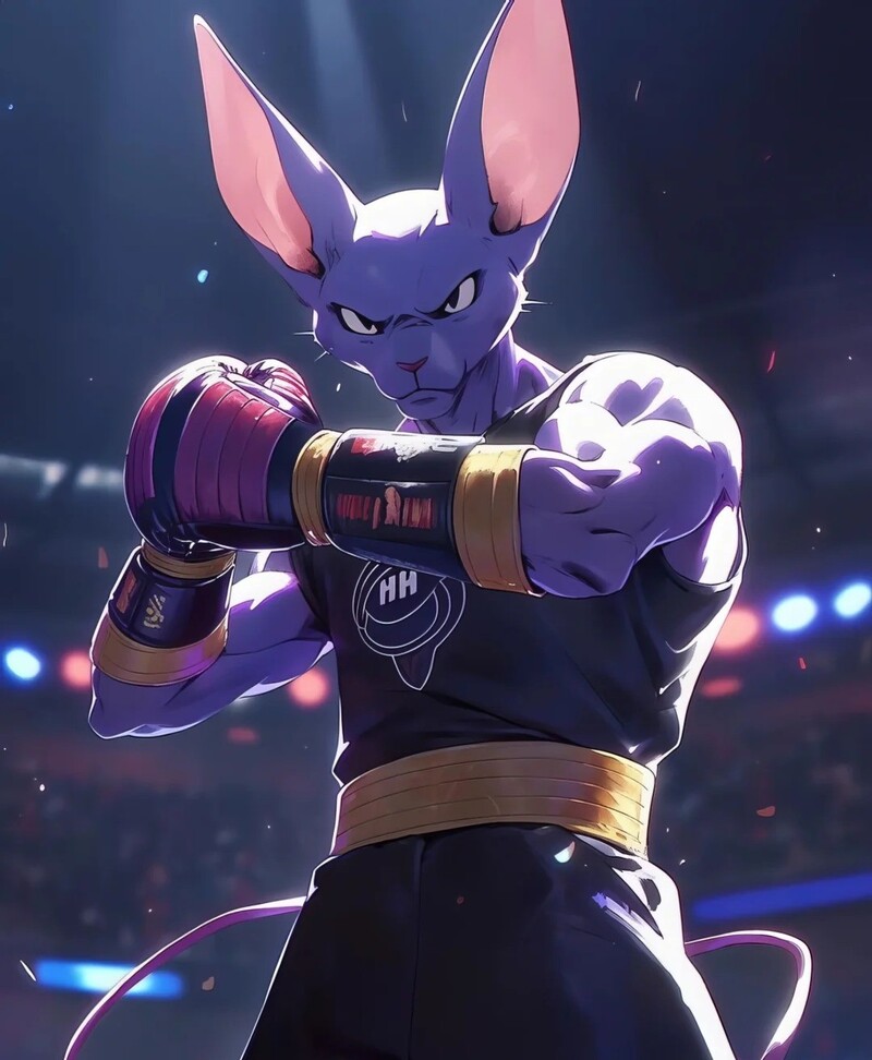 ảnh Beerus quyền anh