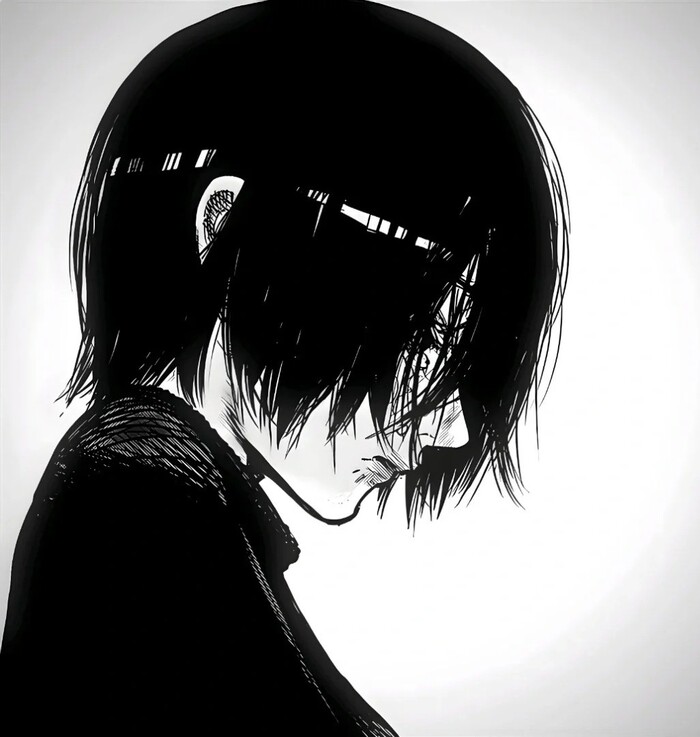 ảnh Touka Kirishima đen trắng đẹp