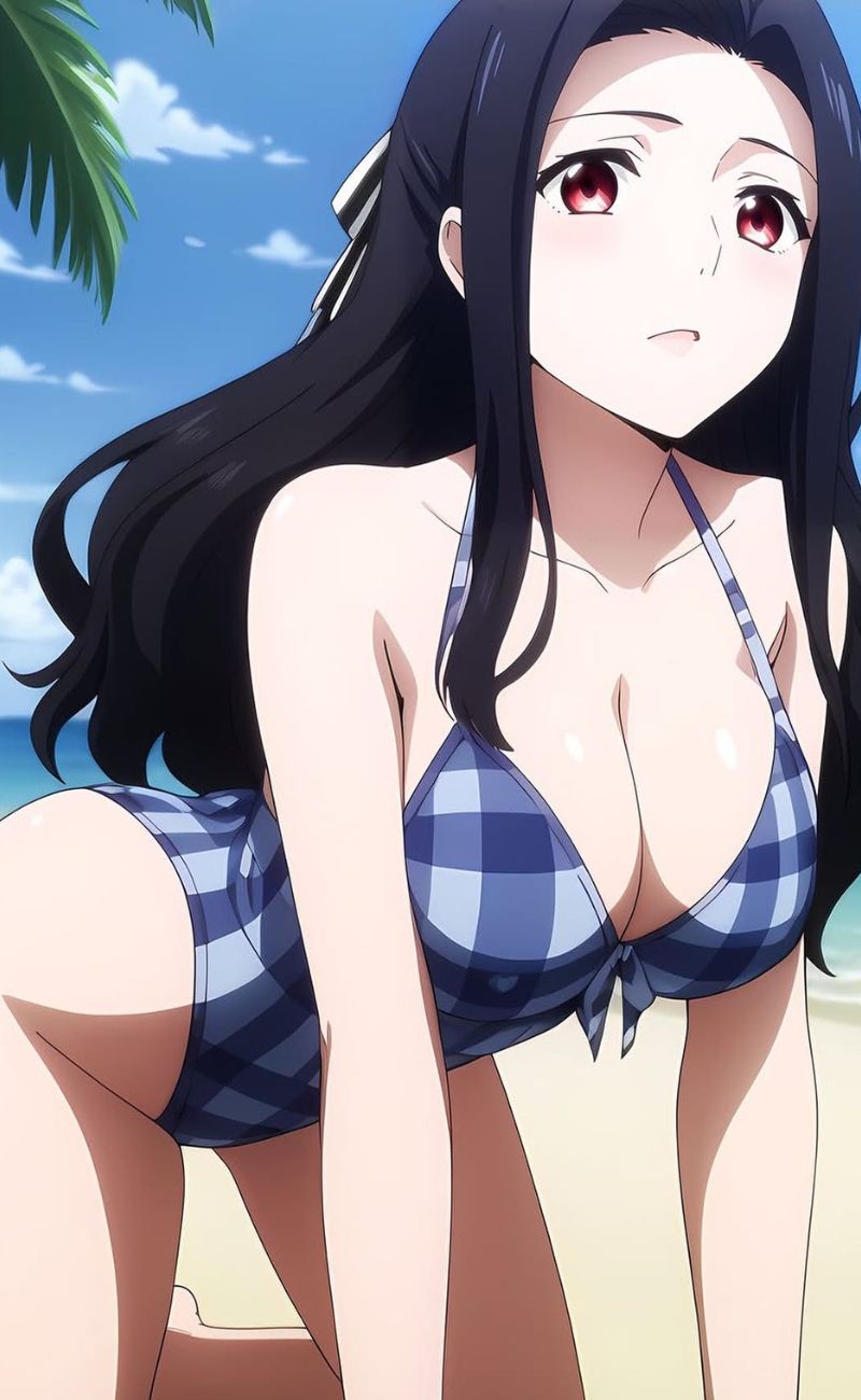 ảnh anime con gái mặc bikini