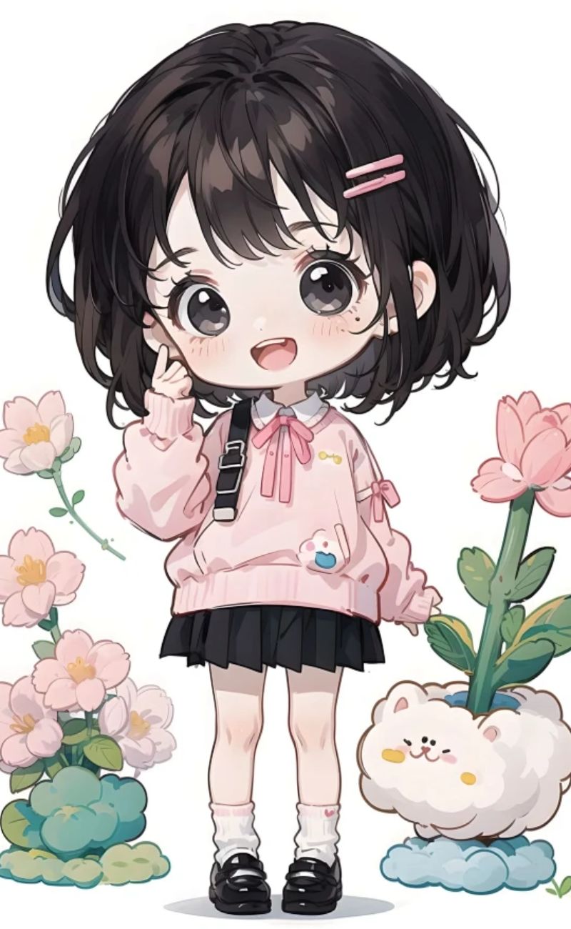 ảnh anime nữ cute dễ vẽ