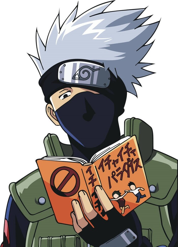 ảnh kakashi hatake đọc sách