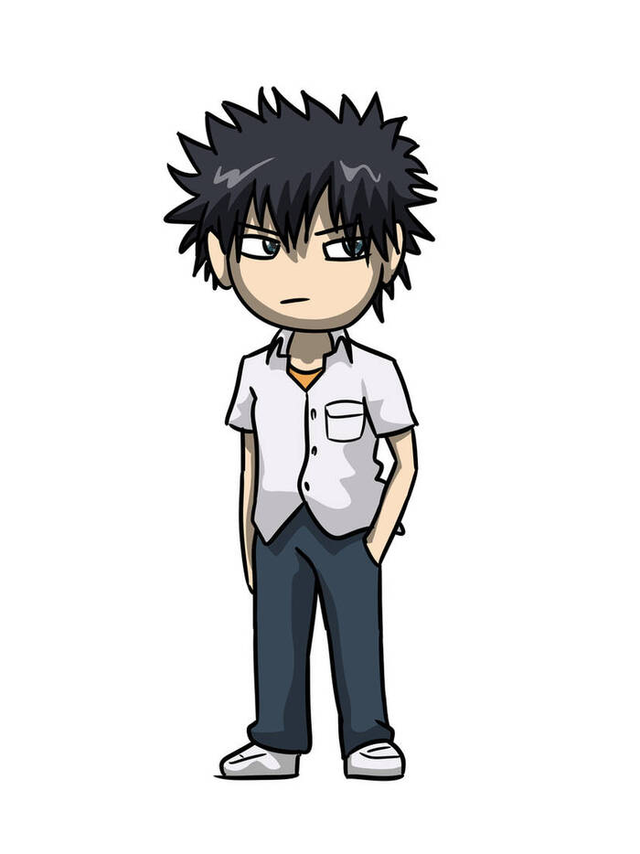 ảnh kamijou touma chibi cute