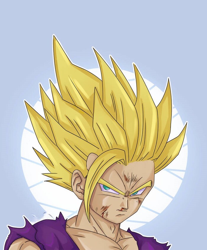 drawing gohan super saiyan 2