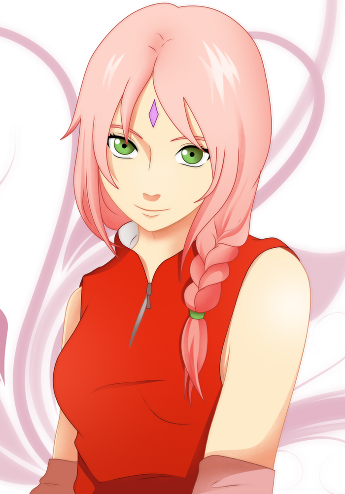 drawing heroine haruno sakura