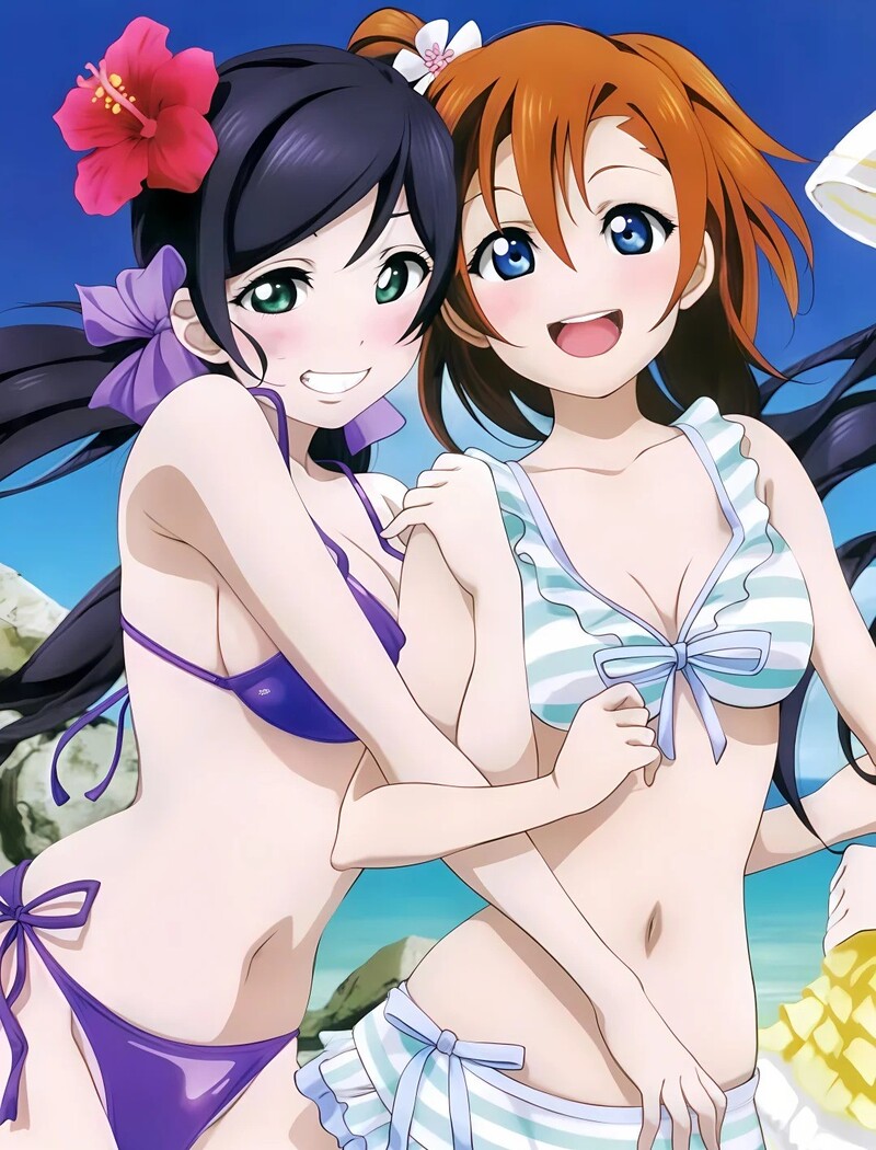 gái anime mặc bikini