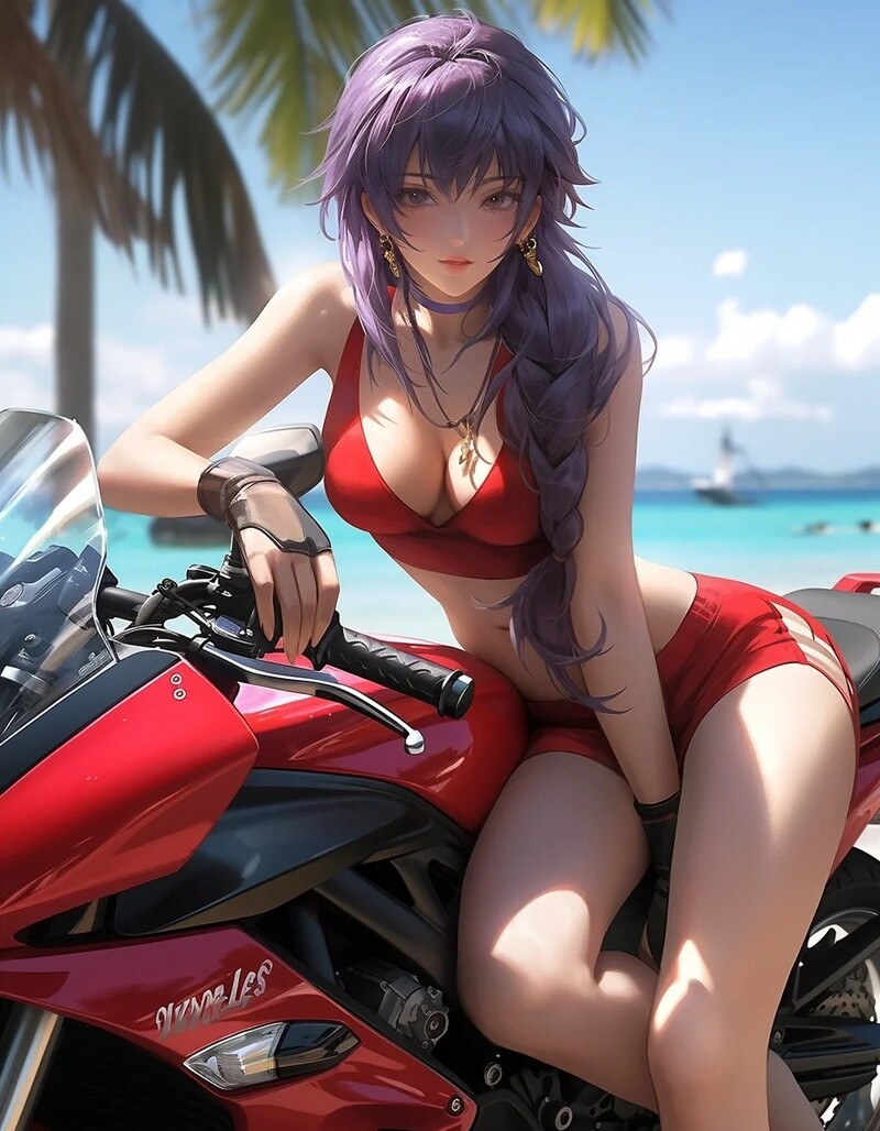 gái anime mặc bikini 4k