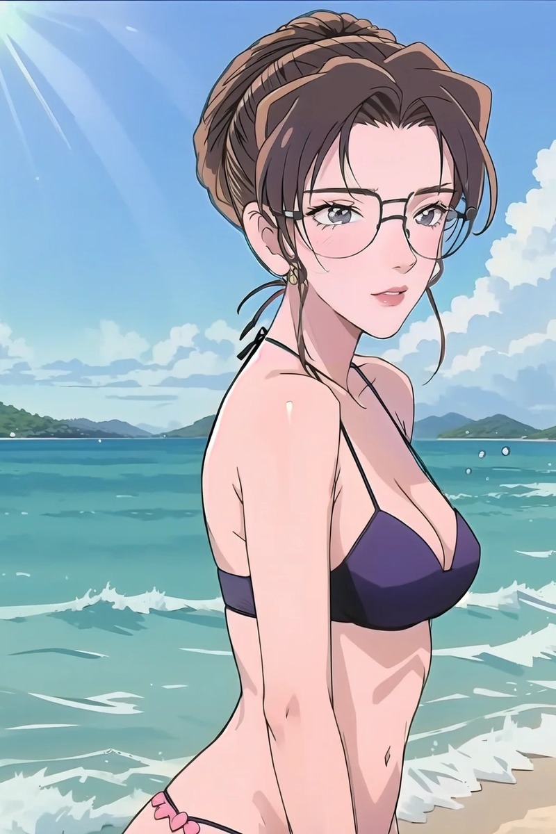 gái anime mặc bikini hot