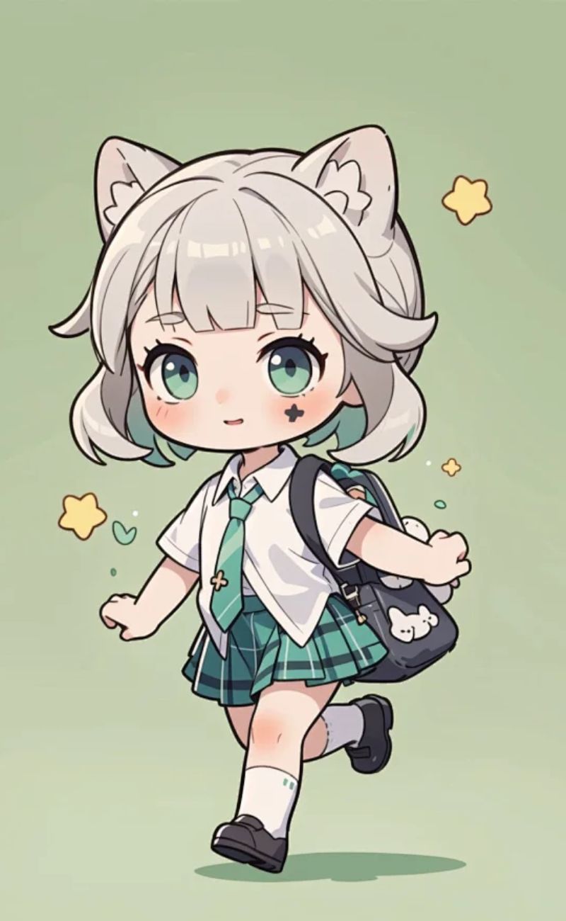 hình ảnh anime nữ cute chibi