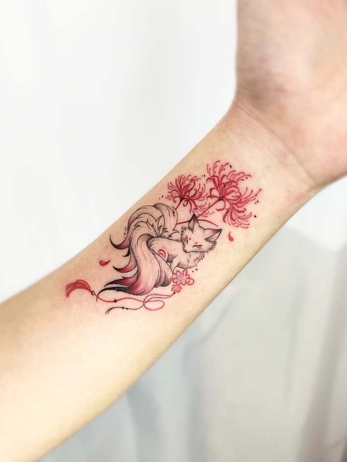hình xăm hồ ly đẹp