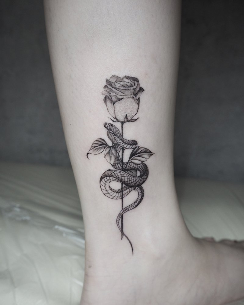 hình xăm hoa hồng 2