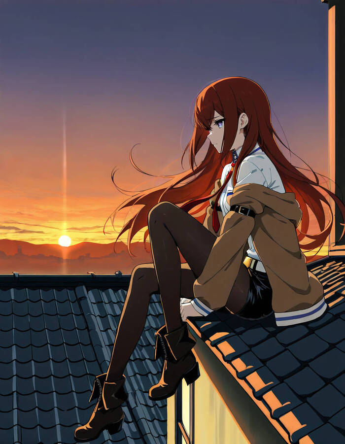 makise kurisu cute