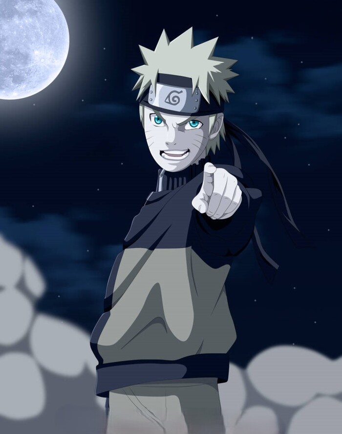 naruto uzumaki chỉ tay