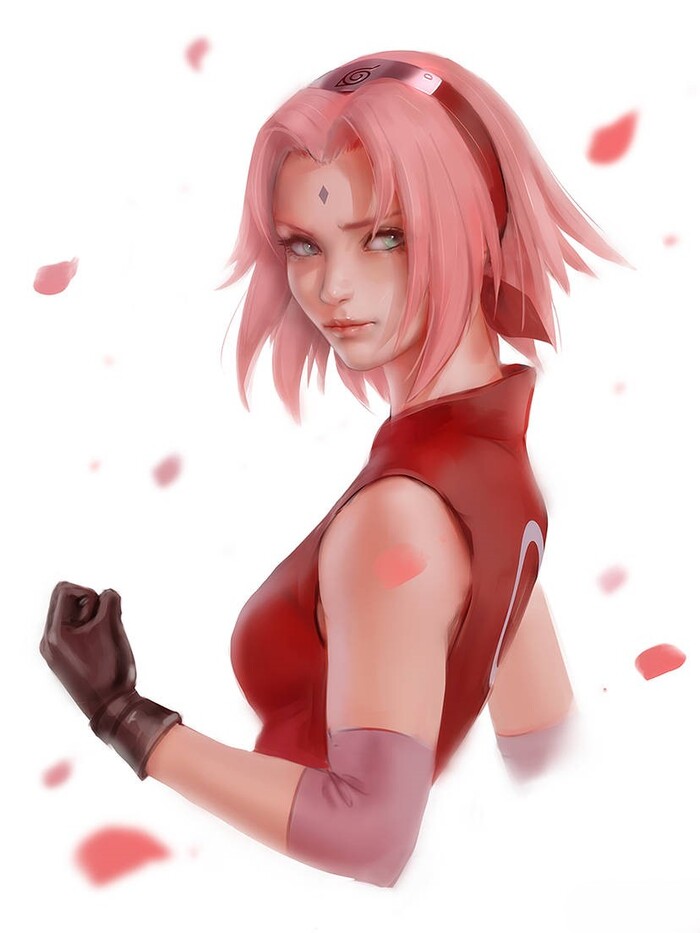 sketch character sakura haruno