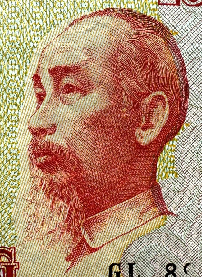ảnh bác hồ trên tờ tiền