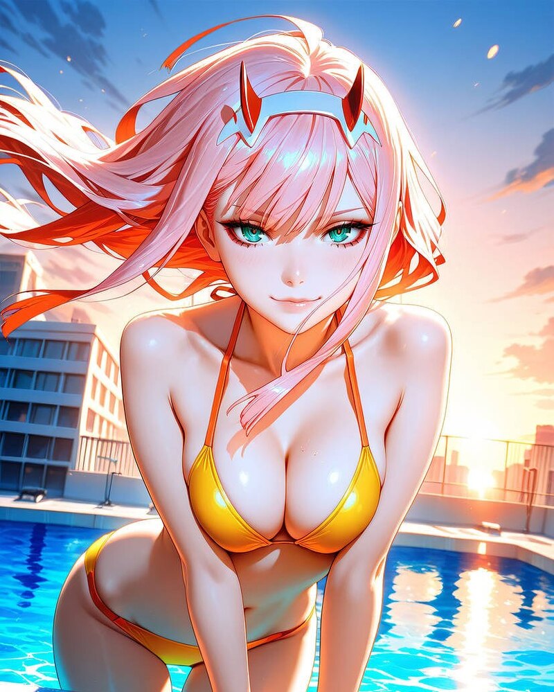 ảnh anime makima bikini sexy