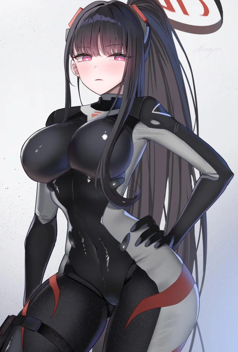 ảnh anime nữ quyến rũ mặc bó sát