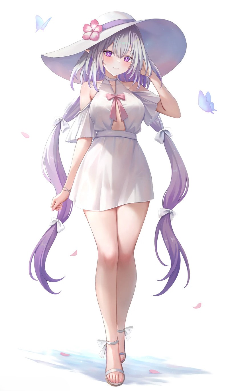 ảnh anime nữ quyến rũ váy ngắn