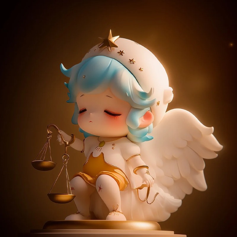 ảnh cung thiên bình chibi 3d