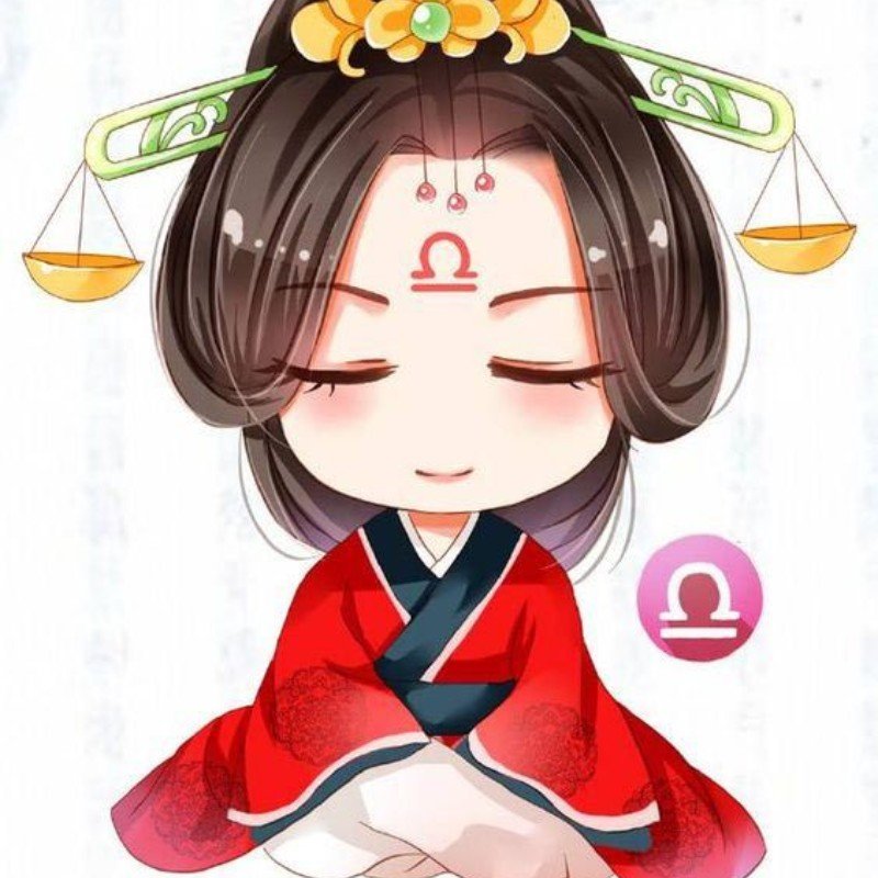 ảnh cung thiên bình chibi dễ thương