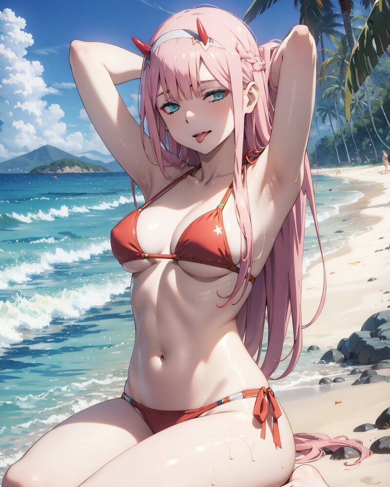 anime gái xinh bikini