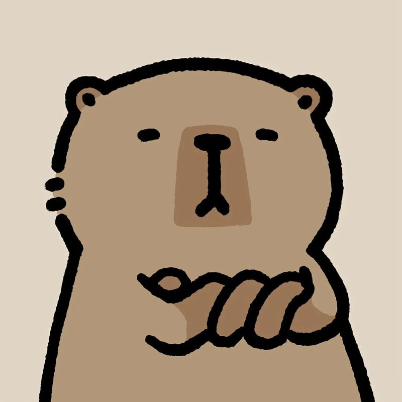 capybara chibi khoanh tay