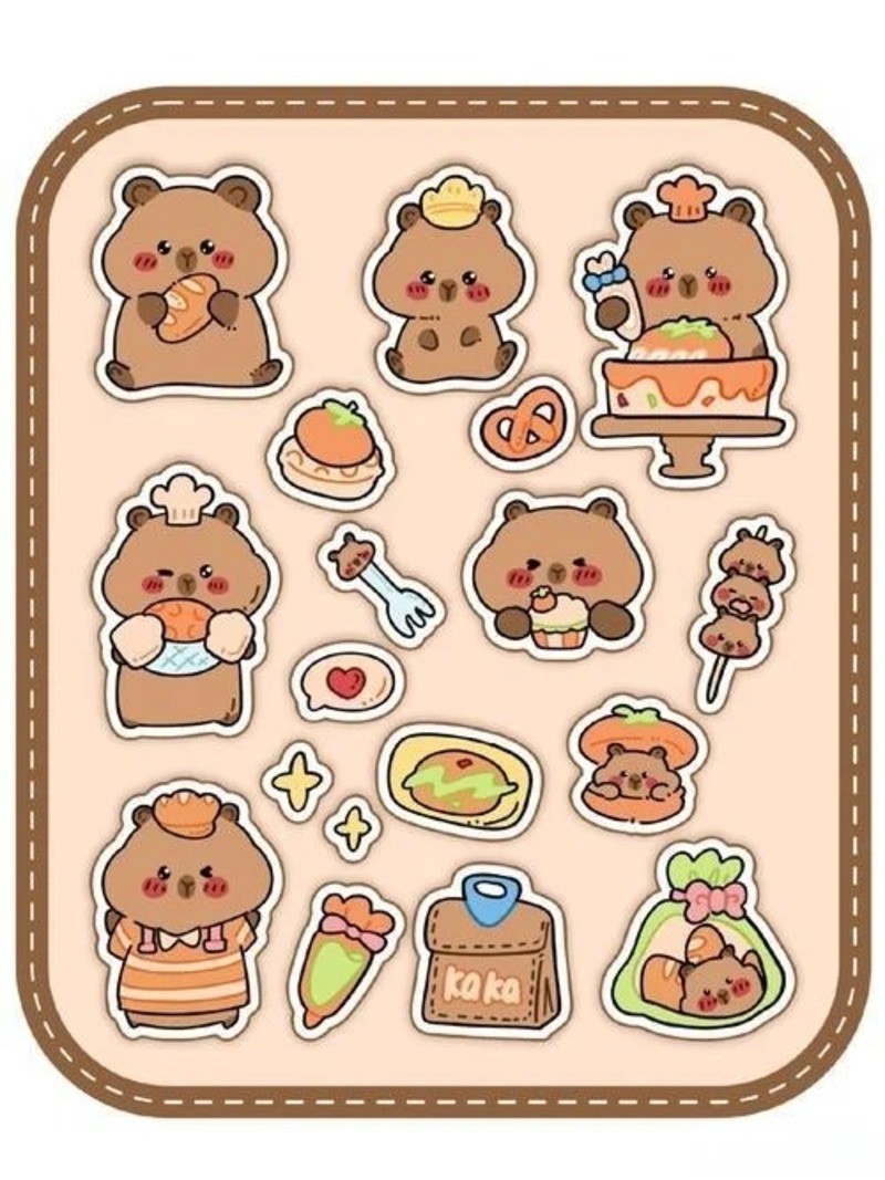 capybara chibi sticker hot