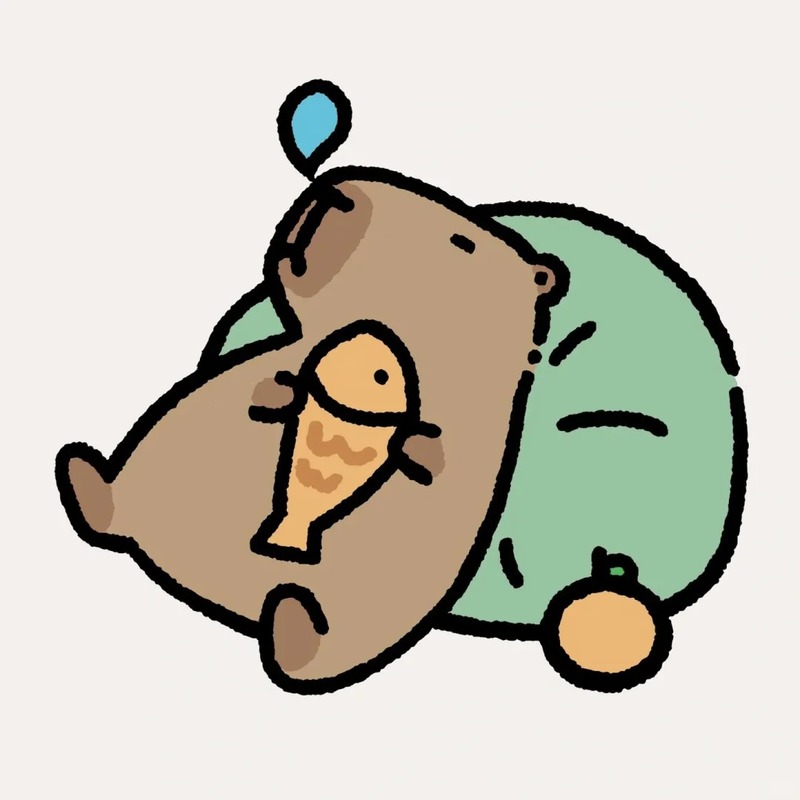 capybara chibi tô màu
