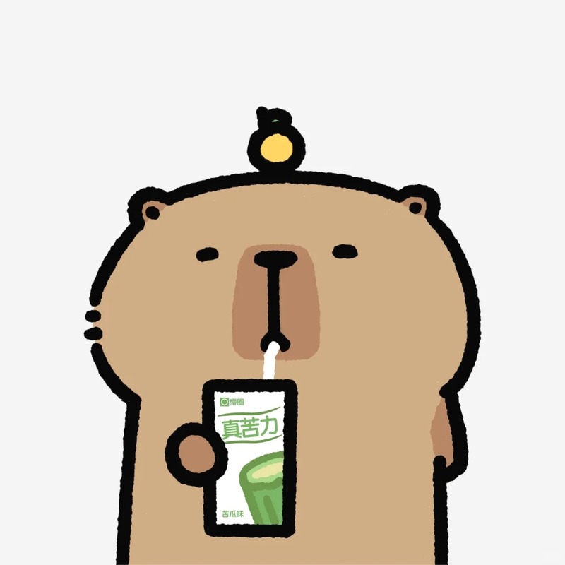capybara chibi uốn sữa