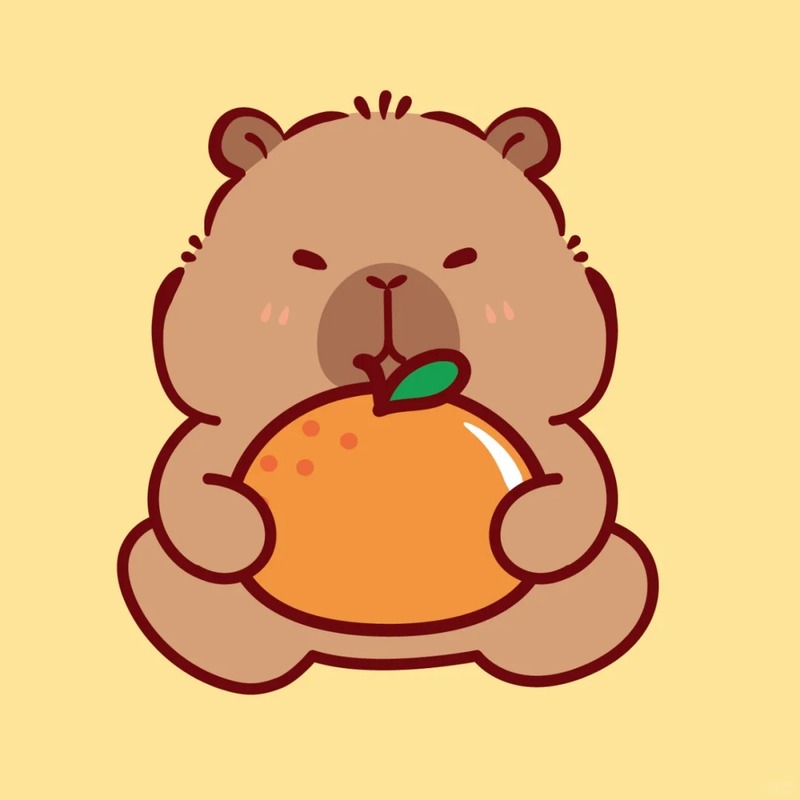 capybara chibi vô tri