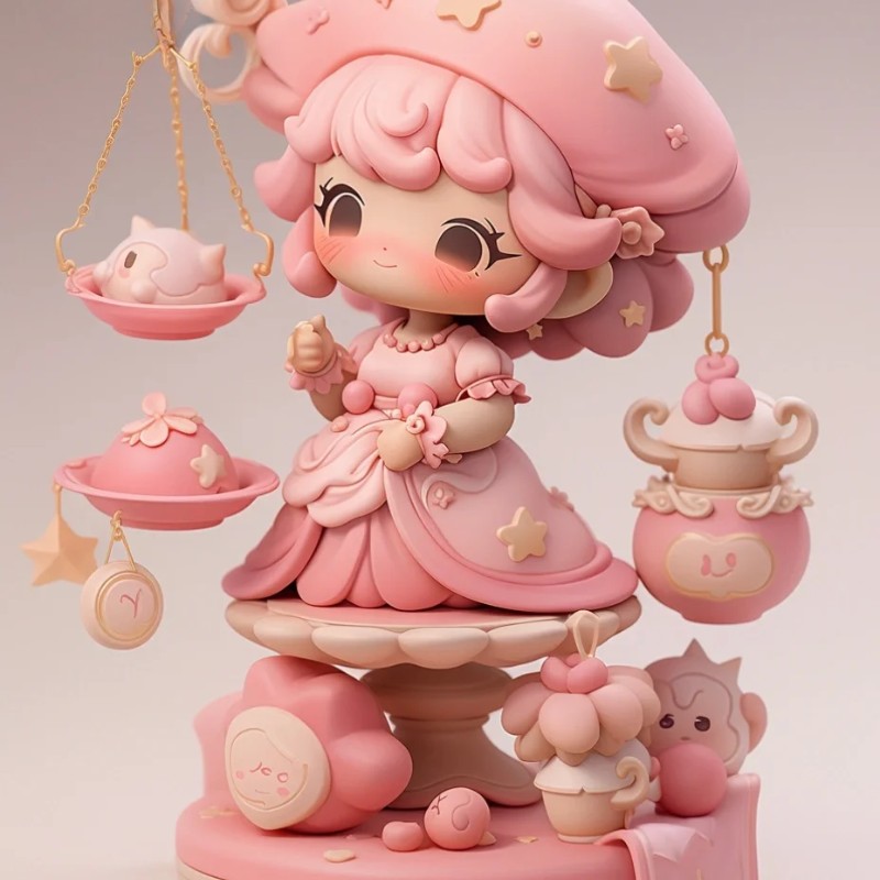 cung thiên bình chibi 3d cực đẹp