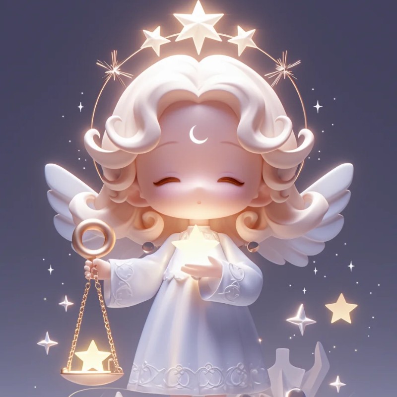 cung thiên bình chibi 3d đáng yêu
