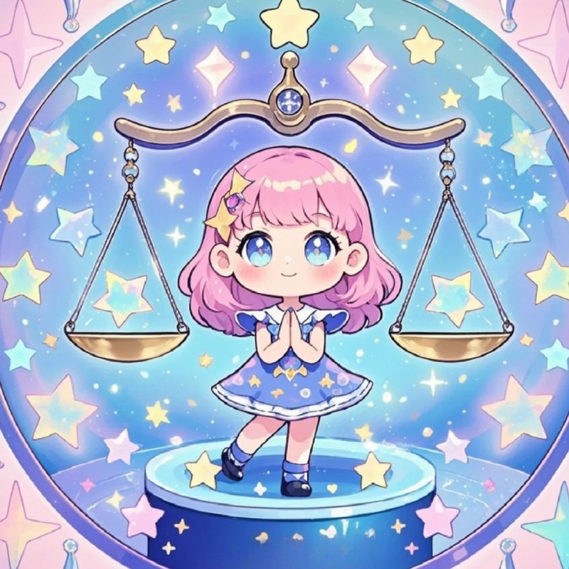 cung thiên bình chibi cực đẹp