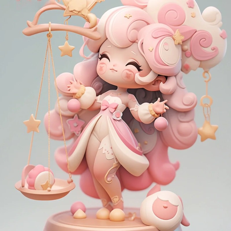 cung thiên bình chibi đáng yêu