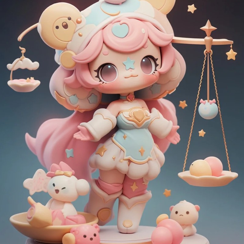cung thiên bình chibi dễ thương