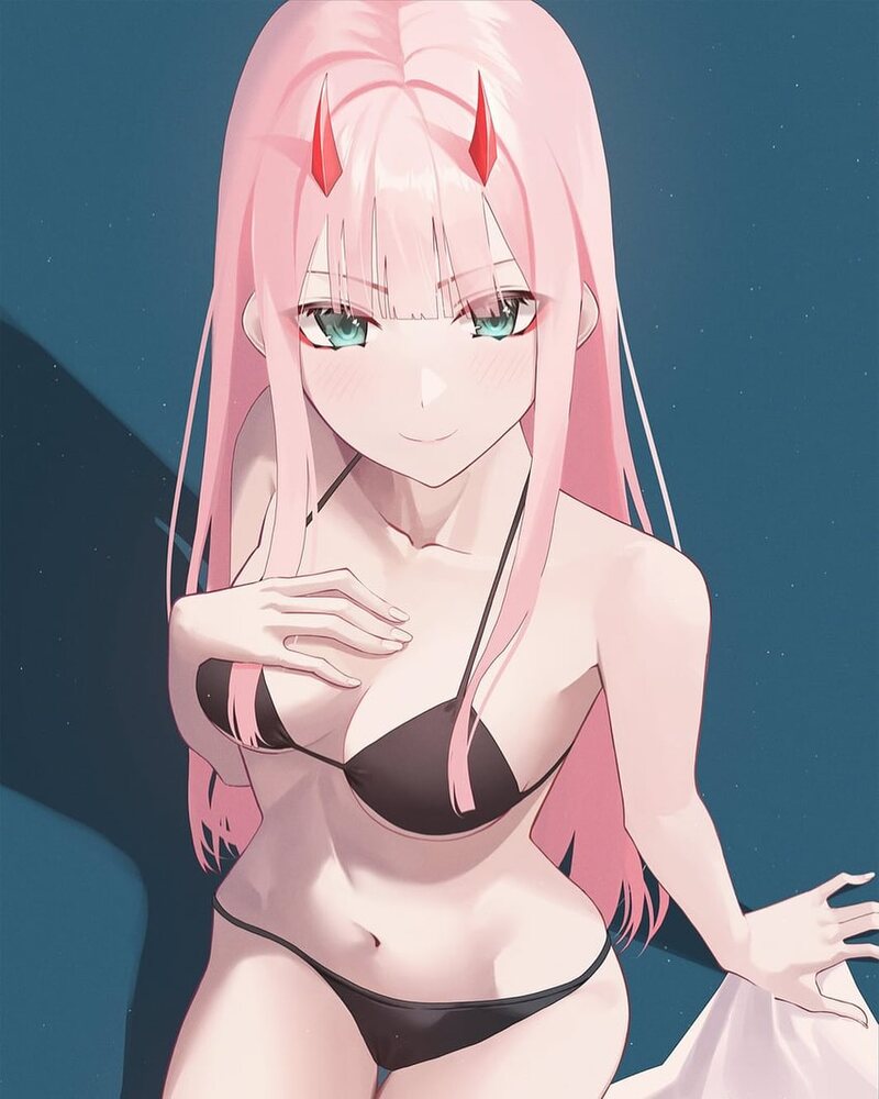 gái xinh anime mặc bikini