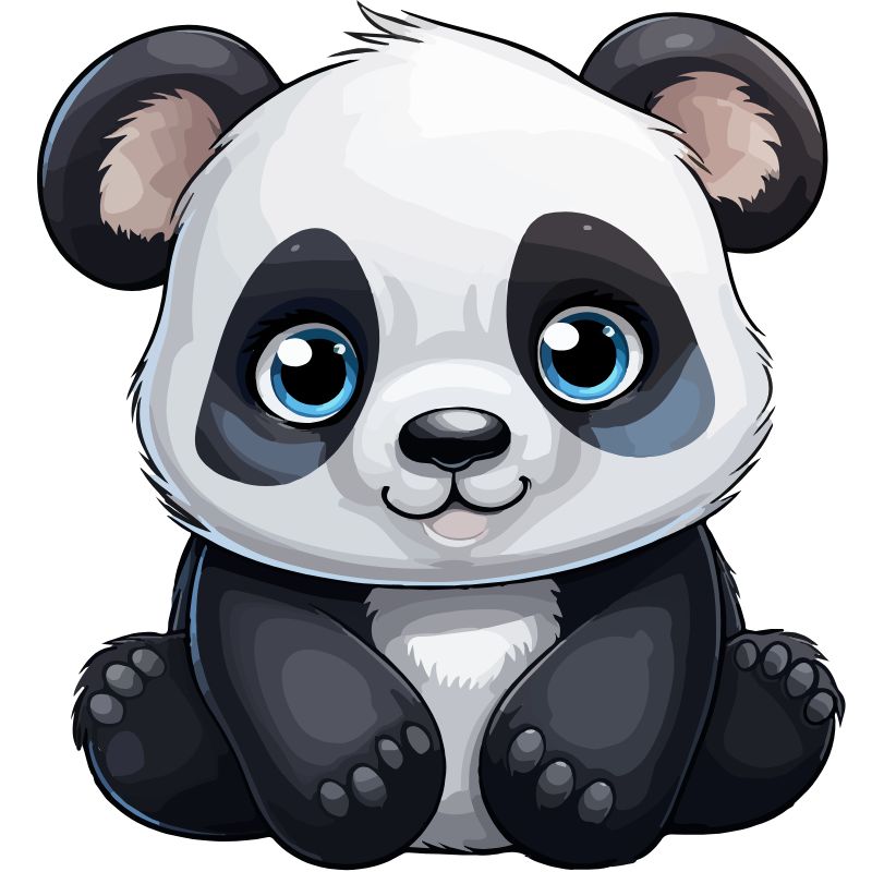 gấu trúc chibi cute 8k