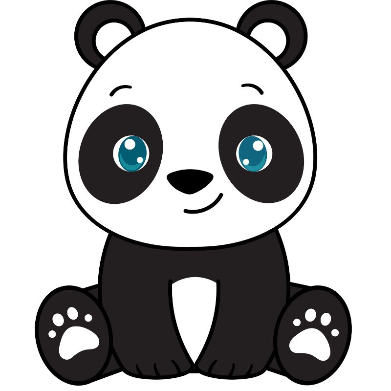 gấu trúc chibi cute cho trẻ