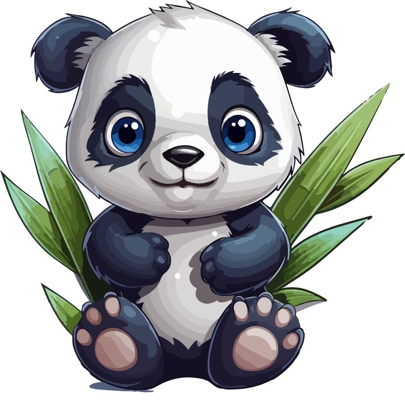 gấu trúc chibi cute nhất