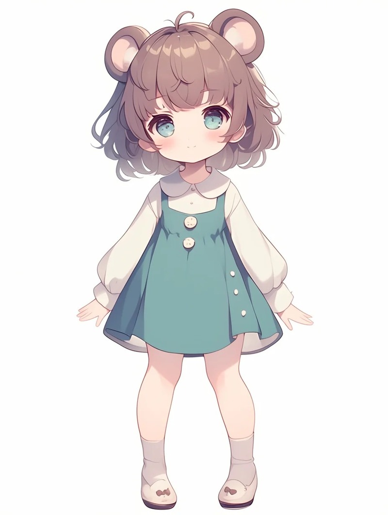 hình ảnh chibi nữ cute đơn giản