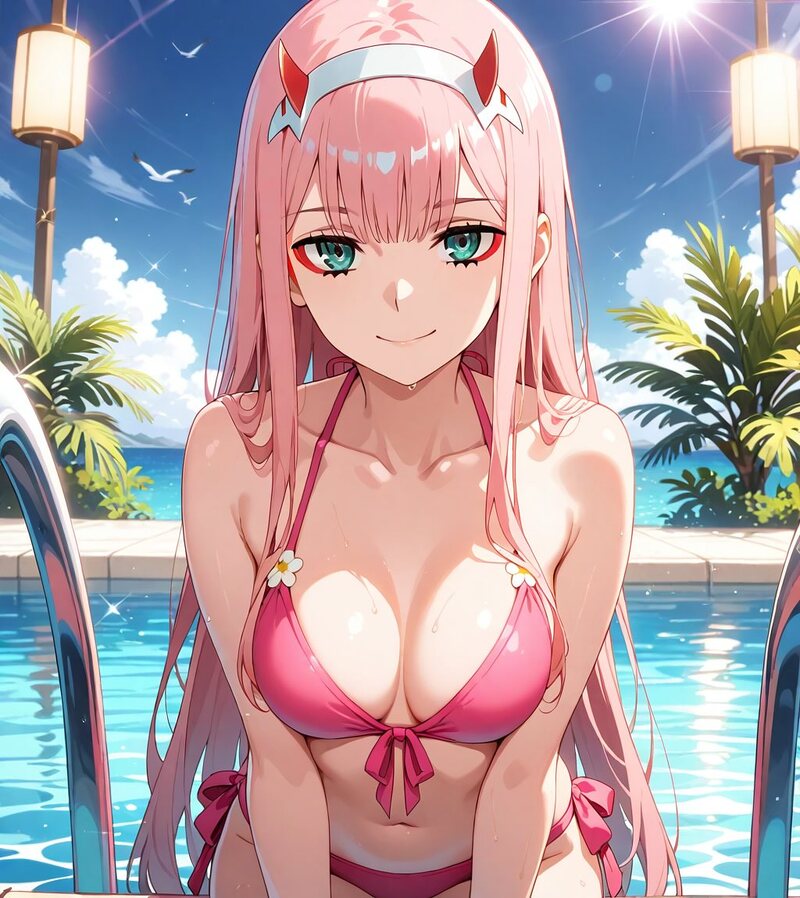 hình anime mặc bikini