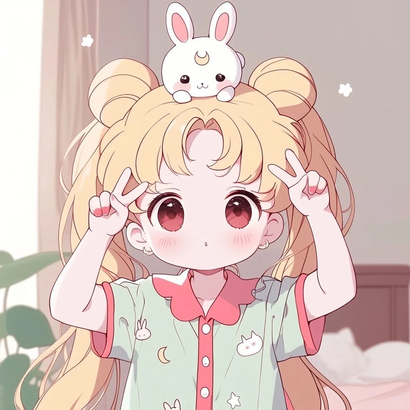 hình anime nữ cute chibi