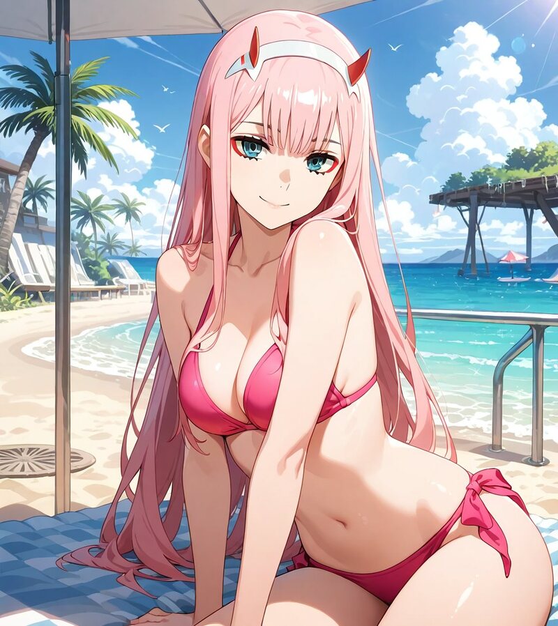 hình anime nữ mặc bikini