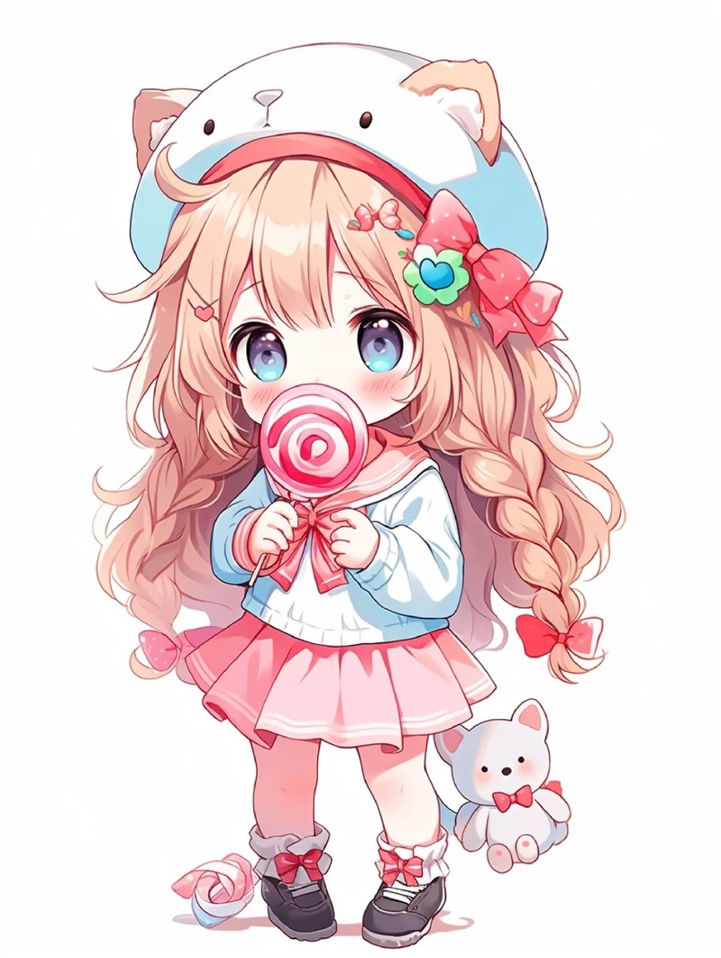 hình chibi cute dễ vẽ nữ